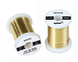 Flat Colour Wire, Medium, Brass (Hard)